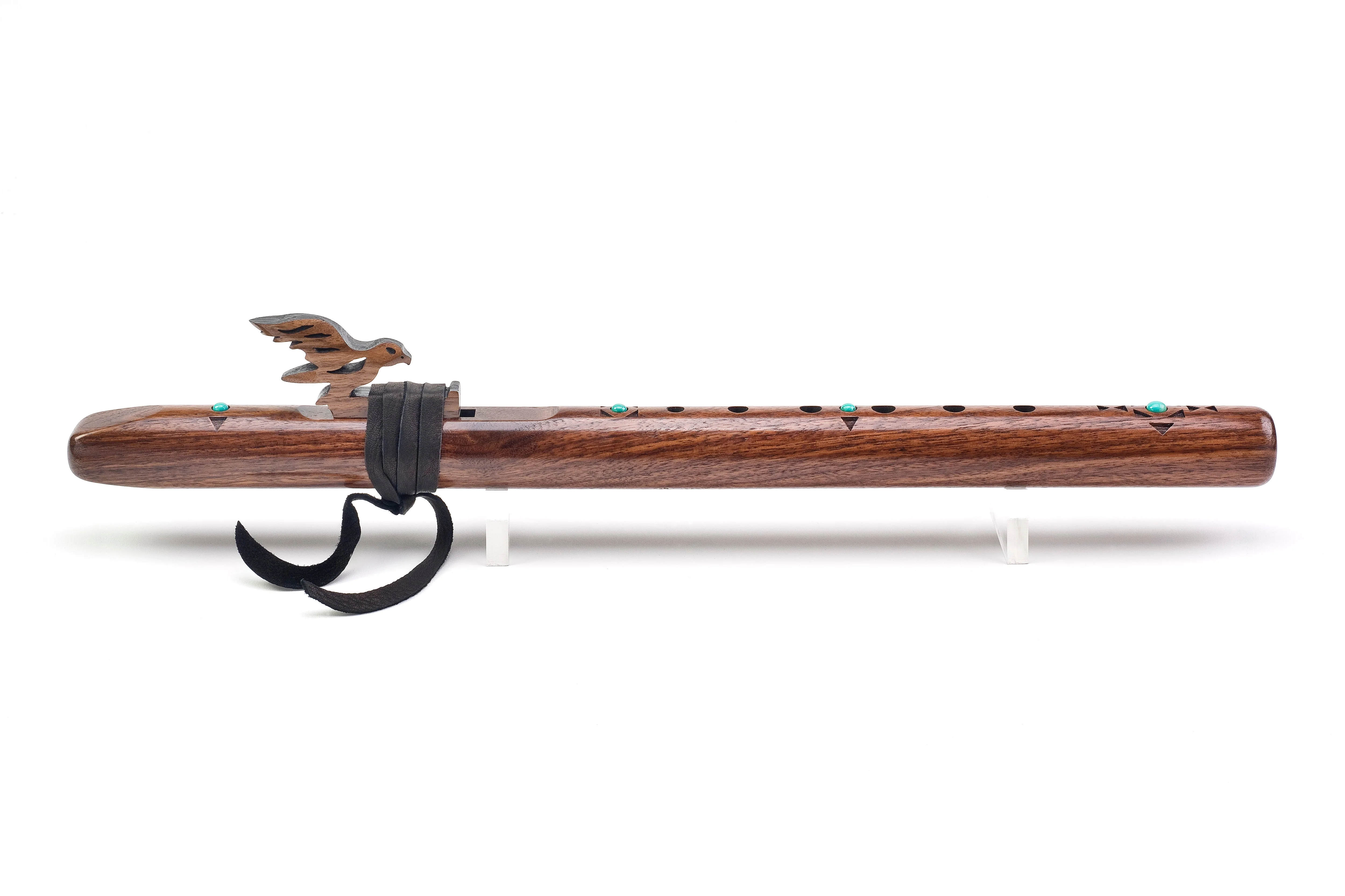 Sparrow Hawk 'A' Walnut with Turquoise