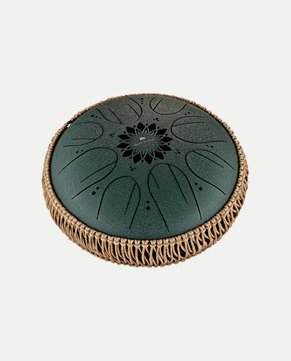 Steel Tongue Drum Octave 432 Hz - F# Minor 8 Note Verde Scuro