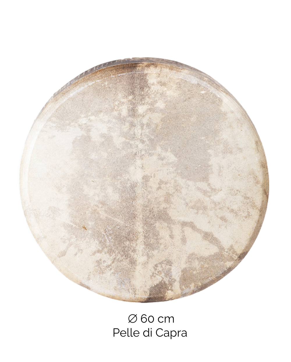 Tamburo rituale 60 cm | Capra | Rasato | Manico Albero