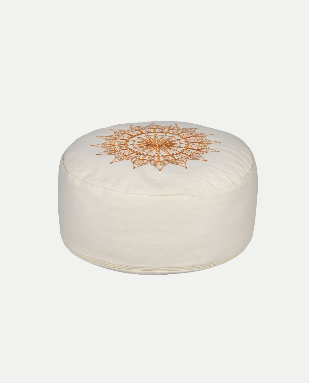 Cuscino da Meditazione Beige con Design Floreale