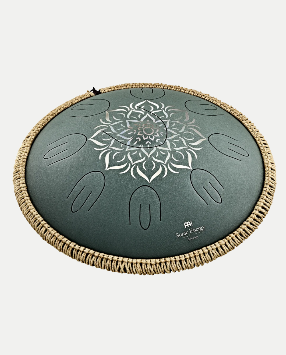Octave Steel Tongue Drum 16” – F Major – 9 Note – 432 Hz – Dark Green